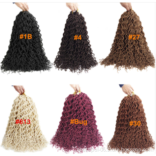 African Extension Jumbo Braiding Braid wave faux locs Synthetic Micro Kinky Twist Hair